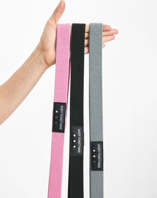 Body Functions 208 cm long resistance bands for fitness exercises set of 3 pcs _2