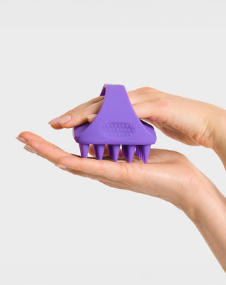 Twisty soft silicone scalp massager to stimulate microcirculation