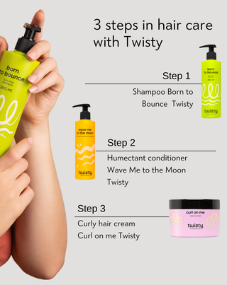 Twisty Hair Care & Styling Set for Curly and Wavy Hair - 4
