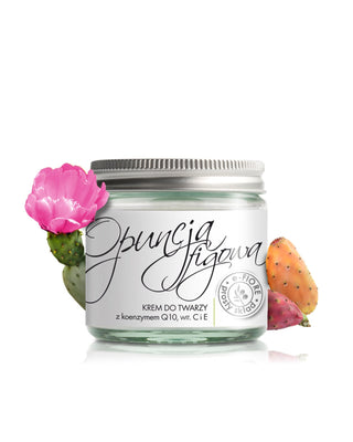 Anti-wrinkle cream with prickly pear oil, coenzyme Q10, vitamin C and E-Fiore - 1