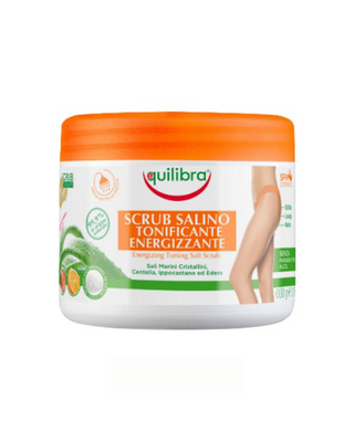 Equilibra toning salt body scrub with cooling effect