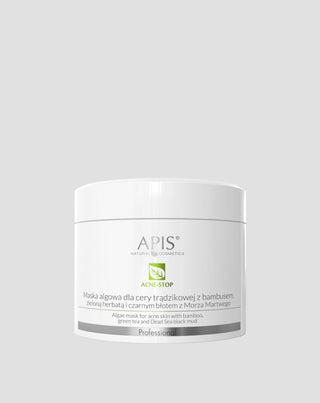  Algae Mask Acne-Stop for acne-prone skin with bamboo, green tea and black Dead Sea mud Apis - 1