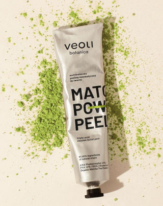 Veoli Botanica Matcha Power Peel enzymatic scrub with AHA 10%, PHA 10%, BHA - 2