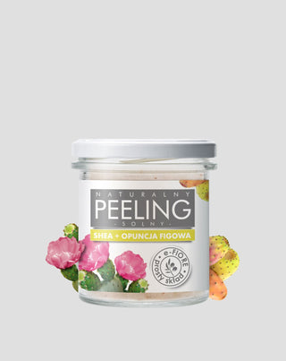 Natural salt scrub with prickly pear shea butter and vitamin E strongly firming E-Fiore