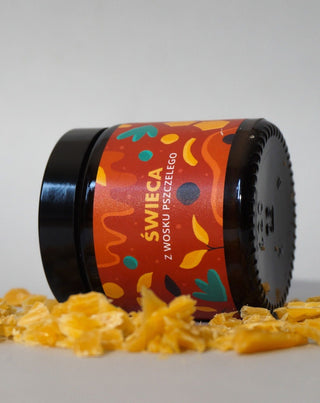 Beeswax Candle with a Subtle Scent of Honey and Propolis Mglife - 2