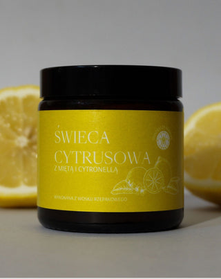 Mglife Citrus lemon, mint, and citronella scented candle - 2