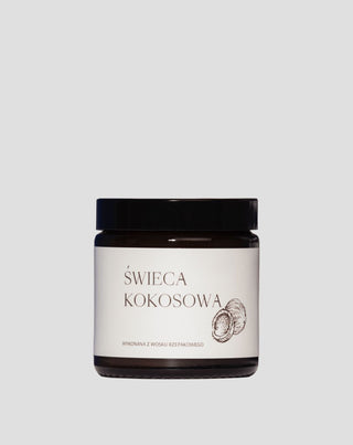 Mglife vegan rapeseed candle with cotton wick with coconut scent120ml - 1