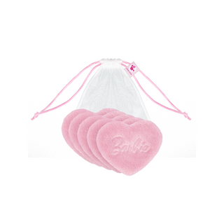 Barbie Ultrasoft Reusable Pads Hearts Pink Glov Reusable Make up Remover Pads - 2