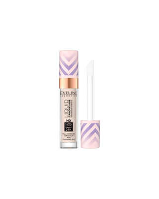 Waterproof Camouflage Concealer with Hyaluronic Acid in Shade 01 Light Porcelain Liquid Camouflage Eveline - 1