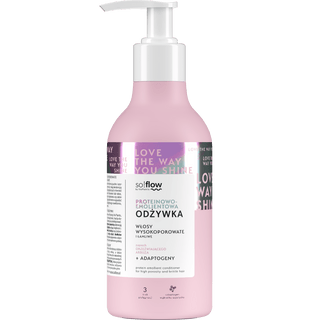 Protein-Emollient Conditioner for High-Porosity and Fragile Hair so!flow