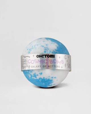 Oh!Tomi Galaxy of Kittens fizzy bath bomb with nourishing oils