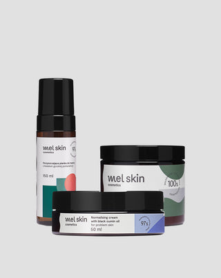 Mel Skin set for oily skin
