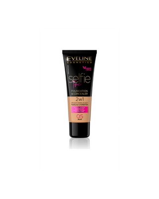 Concealing and Moisturising 2-in-1 Foundation and Concealer No. 05 Beige Selfie Time Eveline