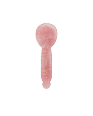 Rose Quartz Gua Sha Eye Massager – Facial Reflexology Crystallove - 1