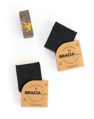 Cleansing and Antibacterial Charcoal Coconut Solid Soap with Licorice Bracia Mydlarze