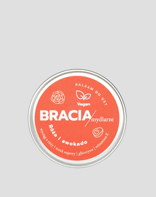  Regenerating lip balm rose and avocado with vitamin E Bracia Mydlarze - 1