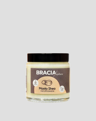 Unrefined shea butter with vitamins A and E soothing-moisturizing Bracia Mydlarze - 1