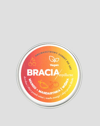  Fruity sorbet for dry and chapped lips cherry mango and tangerine Bracia Mydlarze - 1