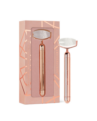 Rhinestone Pulsating Roller for Face Massage Rose Gold Crystallove - 1