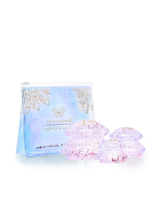 Silicone Crystal Cup Body Massage Cups with Glitter Crystallove - 1