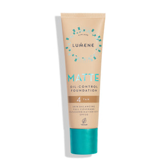 Lumene Matte 4 Tan high coverage mattifying foundation with SPF 20 - 1