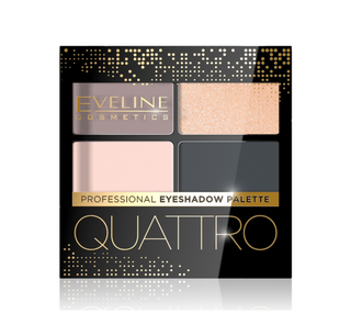 Eyeshadow Palette 4 Shades in Beige and Grey Tone No. 02 Quattro Eyeshadow Eveline - 1