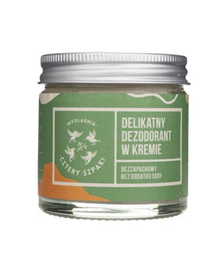 Delicate deodorant in cream unscented, without soda Mydlarnia Cztery Szpaki
