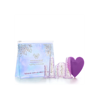 Silicone Facial and Body Massage Cups Detox-Promoting Crystallove - 1