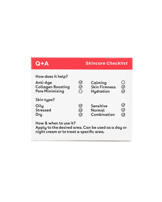 Q+A Face &amp; Neck Cream firming cream with 5-HTP amino acid