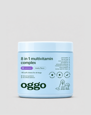 Multivitamin for Dogs 8 in 1 for Immunity, Coat and Vitality Oggo 180 g