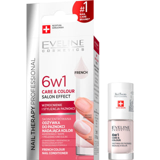 6-in-1 Colour-Enhancing Nail Concentrated Conditioner, French Eveline - 1