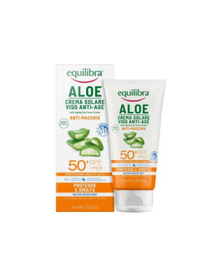 Equilibra aloe vera anti-wrinkle sunscreen SPF 50+ UVA, UVB