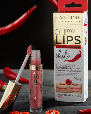 Lip Plumping Lip Gloss with Hyaluronic Acid and Chili Oh! My Lips Lip Maximizer Eveline - 2