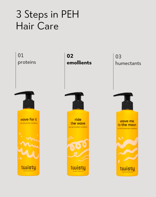 Twisty emollient conditioner for curly hair with rose and hemp oil - 4