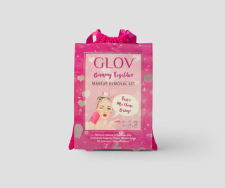 Hair Wrap and Two Makeup Removal Gloves Set for Daily Skincare Glov - 2