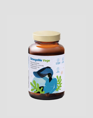 Omega Fatty Acids Dietary Supplement OmegaMe Vege Health Labs Care 60 Capsules - 1