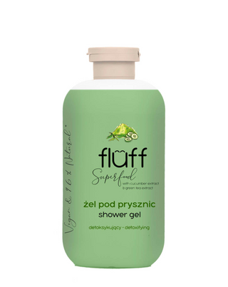 Fluff green tea and cucumber cleansing skin toning shower gel - 1