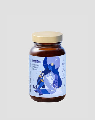 Supplement for Peaceful Sleep and Calm Nerves RestMe 60 caps Health Labs Care 60 Capsules