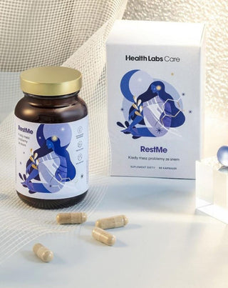 Supplement for Peaceful Sleep and Calm Nerves RestMe 60 caps Health Labs Care 60 Capsules