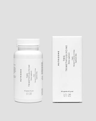 Trimethylglycine Betaine TMG for Homocysteine Metabolism and Cardiovascular Support Nutridome 60 pcs