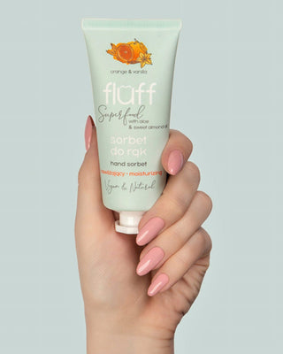 Fluff moisturising hand cream with aloe vera juice and neroli oil – sorbet - 2