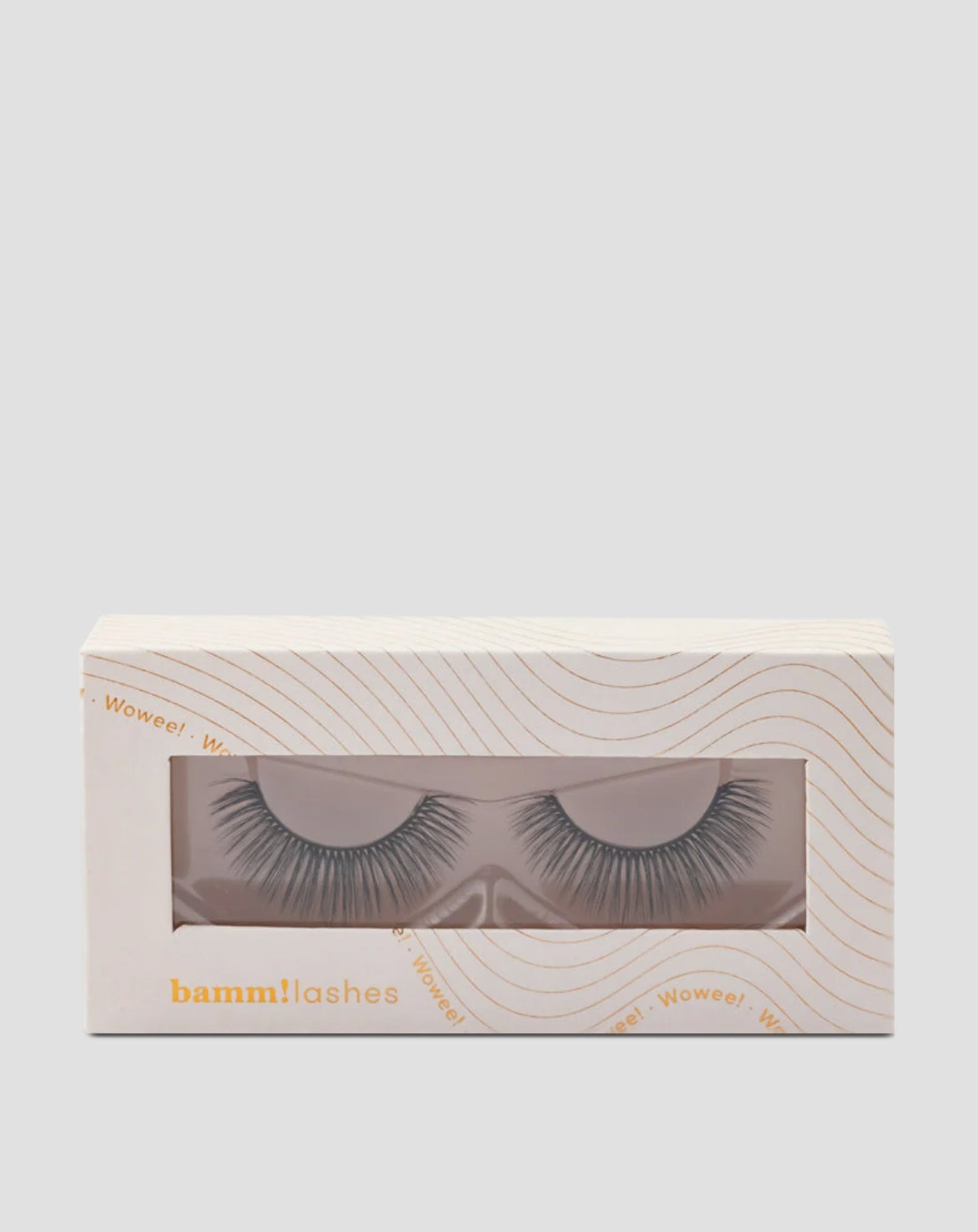 Wowee! 2D false strip eyelashes for repeated use easy to apply Bamm!Lashes