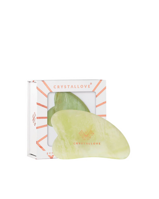 Facial Gua Sha Massage Plate with Jadeite Youth Stone Crystallove - 1