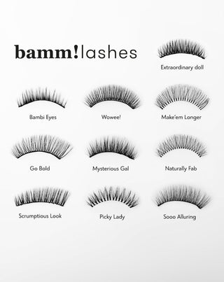 Bamm!Lashes Naturally Fab 2D false eyelashes for repeated use resistant to deformation - 6
