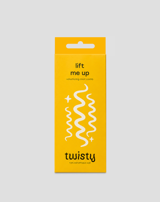 Vertical comb for building volume and lifting curly hair Twisty