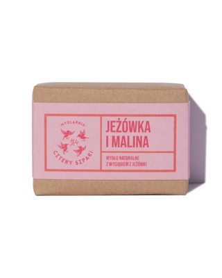 Echinacea and raspberry soap with echinacea extract scrubbing and regenerating Mydlarnia Cztery Szpaki - 1