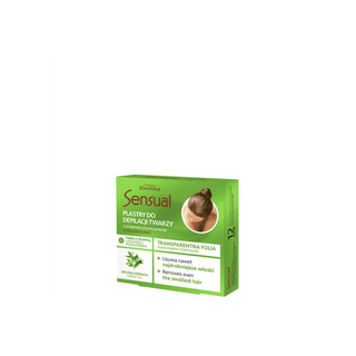 Transparent Face Depilation Strips with Green Tea Sensual Joanna