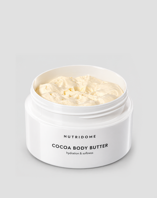 Cocoa Butter Body Cream with ceramides natural oils and Vitamin E Nutridome