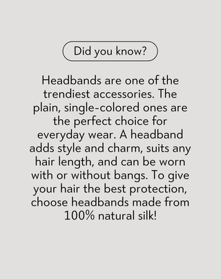 Silk hairband in 100% natural silk red Twisty - 5