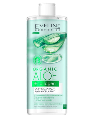 Micellar Cleansing Water Eco-Friendly Aloe + Collagen 3-in-1 Eveline - 1